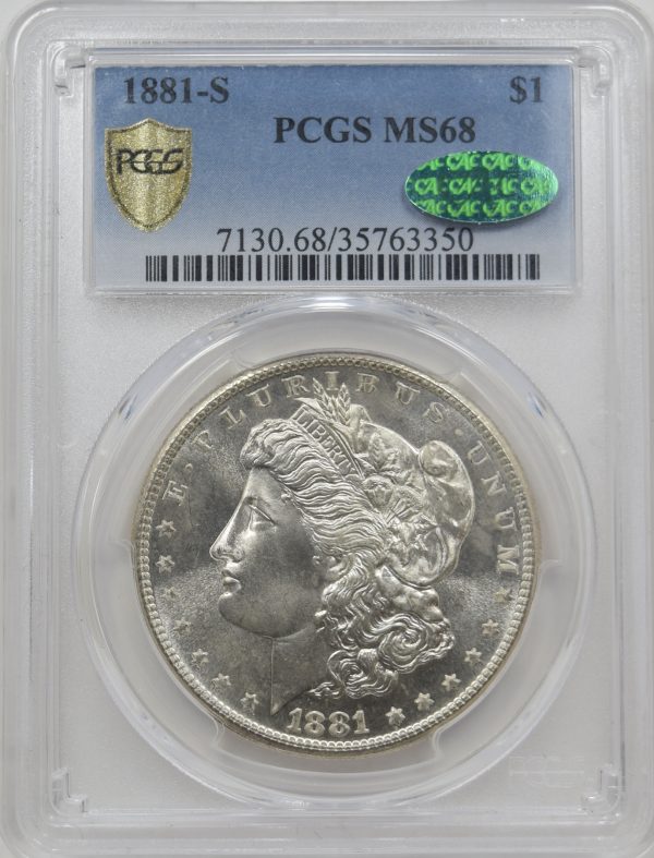 1881-S PCGS MS68 CAC Morgan Dollar