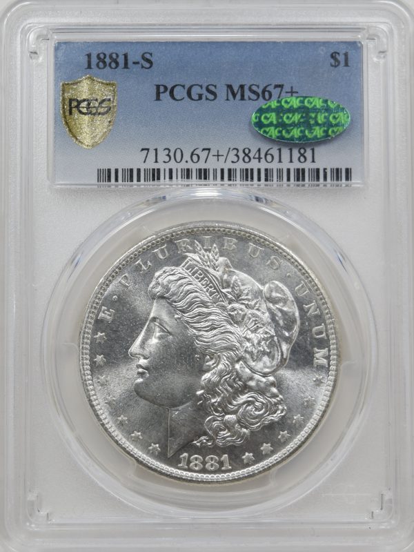 1881-S PCGS MS67+ CAC Morgan Dollar