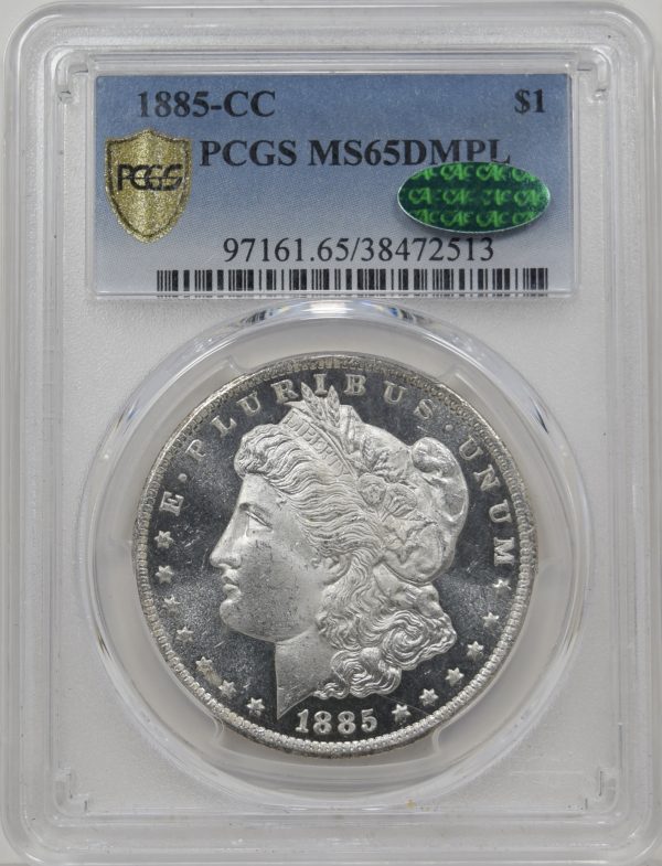 1885-CC PCGS MS65DMPL CAC Morgan Dollar