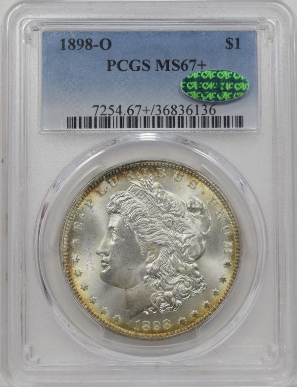 1898-O PCGS MS67+ CAC Morgan Dollar