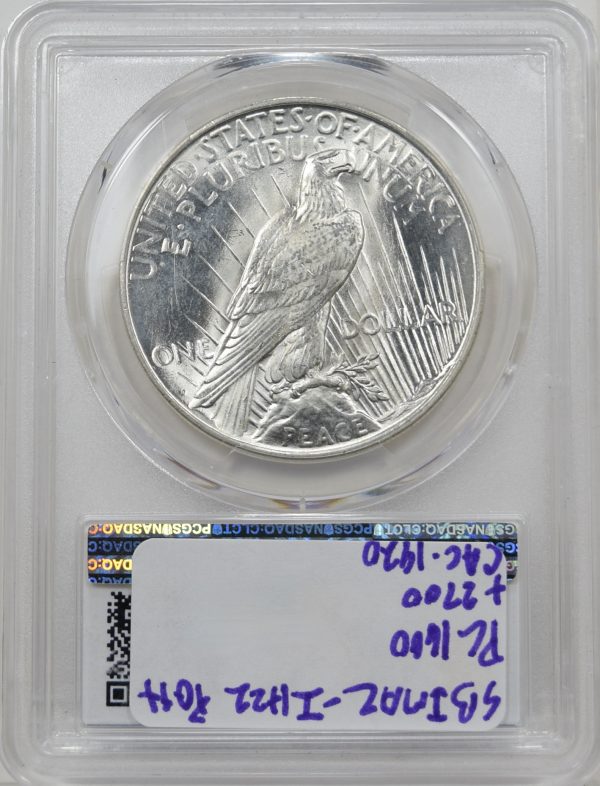 1927-D PCGS MS64 CAC PEACE DOLLAR - Image 2