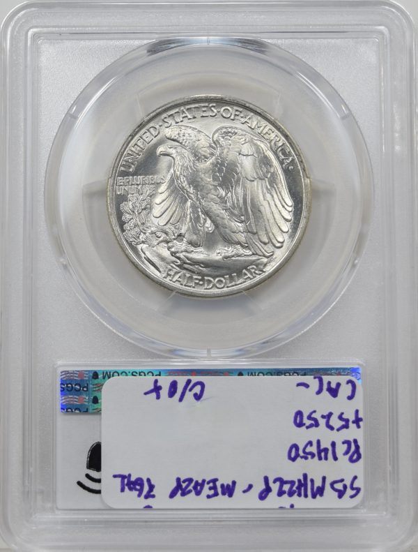 1936 PCGS MS67 CAC WALKING LIBERTY HALF DOLLAR - Image 2