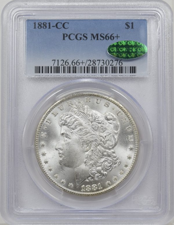 1881-CC PCGS MS66+ CAC Morgan Dollar