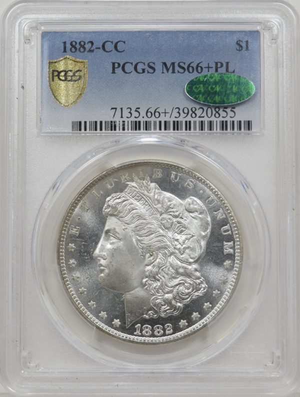 1882-CC PCGS MS66+PL CAC Morgan Dollar