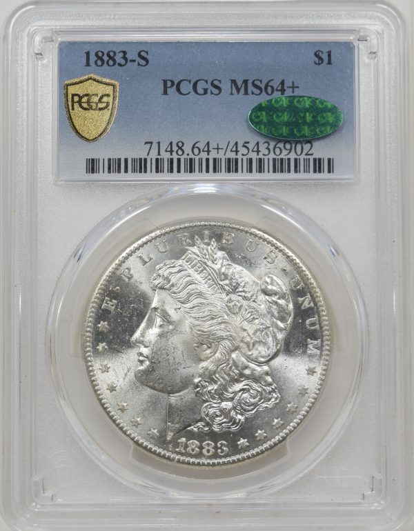 1883-S PCGS MS64+ CAC Morgan Dollar