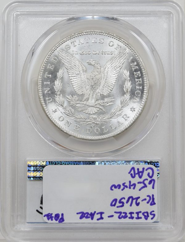 1891-CC PCGS MS64+ CAC Morgan Dollar - Image 2