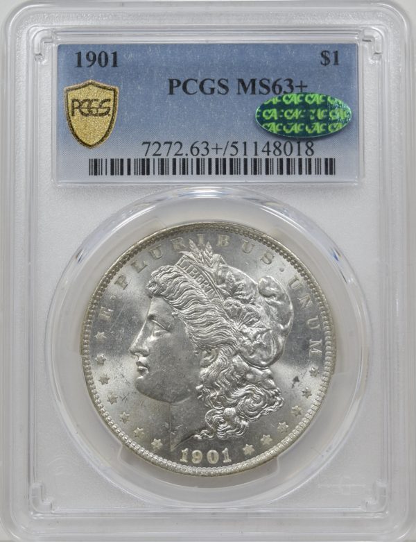 1901 PCGS MS63+ CAC Morgan Dollar