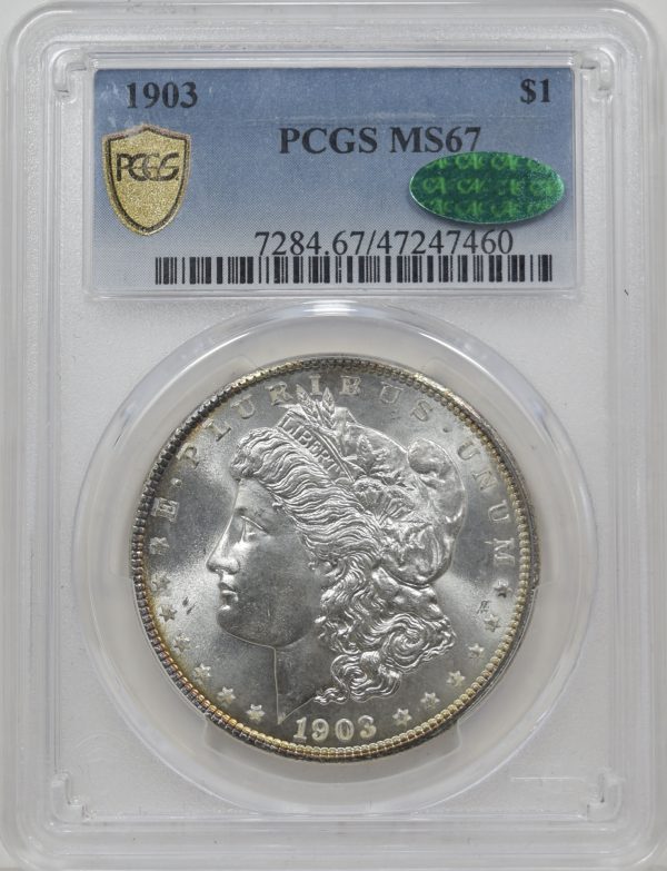 1903 PCGS MS67 CAC Morgan Dollar