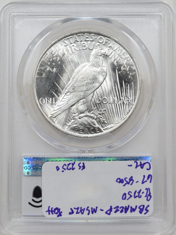 1924 PCGS MS66+ CAC PEACE DOLLAR - Image 2