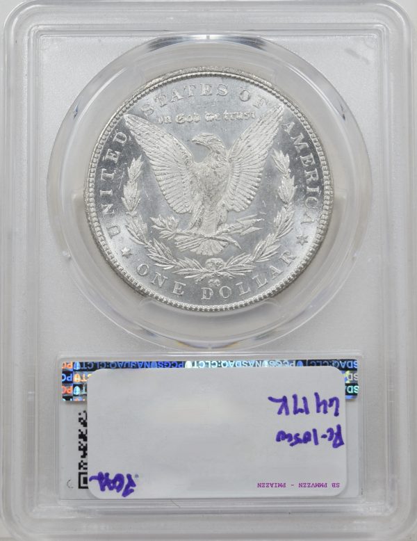 1879-CC PCGS MS63+ CAPPED DIE CAC Morgan Dollar - Image 2